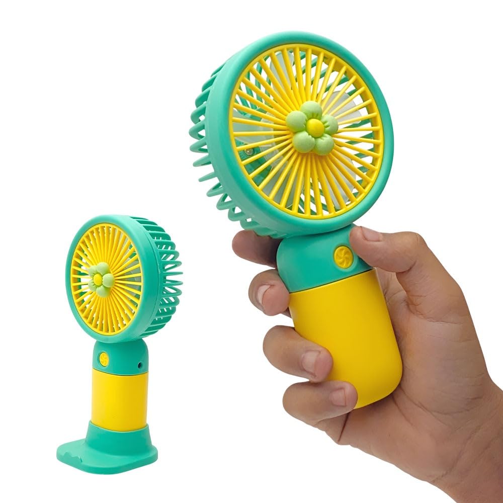 Portable Rechargeable Fan | USB Charging Personal Mini Fan | 3-Speed Adjustable Table Fan for Home, Office & Travel