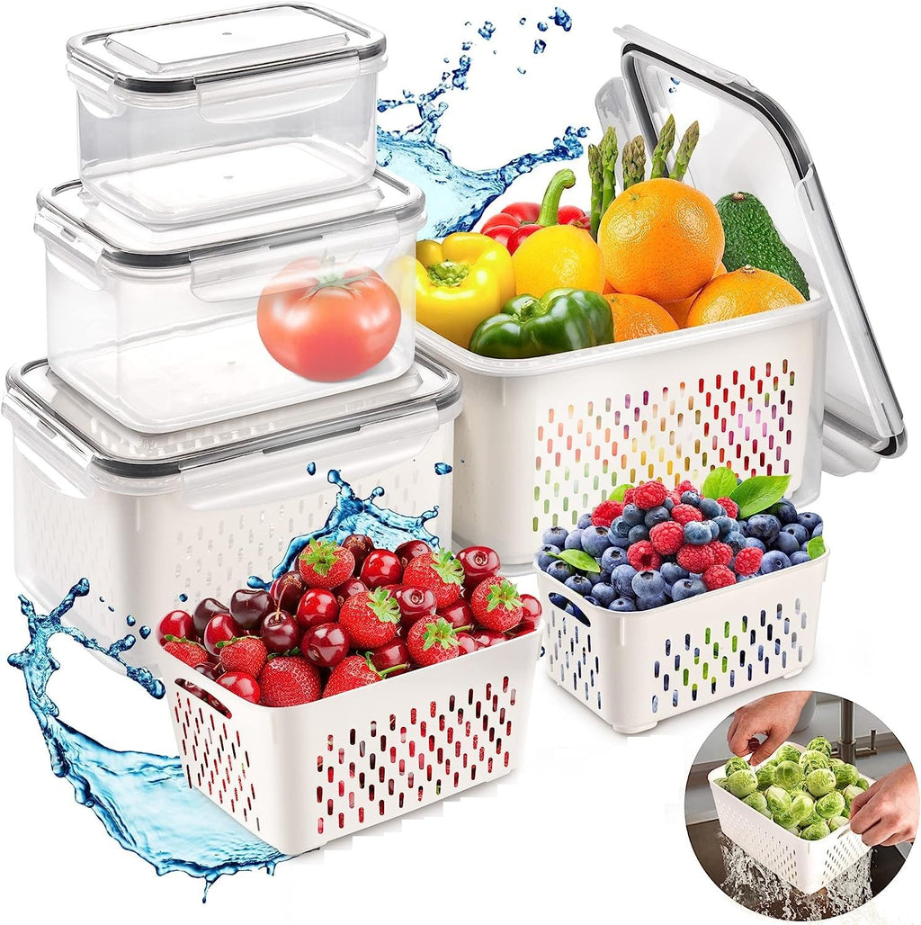 Multipurpose Plastic Storage Basket for Kitchen, Fruits, Vegetables & Snacks