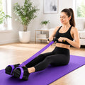 TRIYON Resistance Band Pedal Exerciser with Foam Handles | Full Body Workout Exercise Band | Home Gym Fitness Equipment for Men & Women | Arm, Leg, Abs & Stretching Trainer