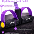 Foot Pedal Resistance Band with 4 Tubes | Full Body Workout Equipment for Home Gym | Tummy Trimmer Exercise Band for Men & Women